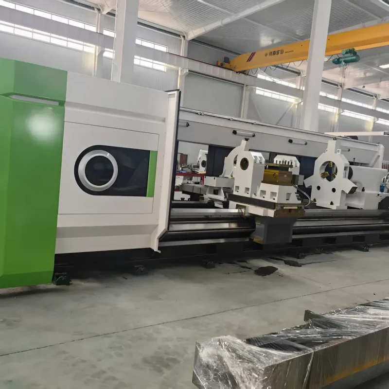 Torno Cnc Bdm Machine De 1250 X 8000mm Admissíveis No Barram Cinza