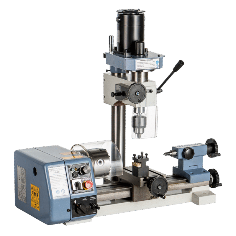 MÁQUINA MULTIFUNCIONAL HOBBY (MICRO TORNO + MICRO FURADEIRA + MICRO FRESADORA) MR-2001
