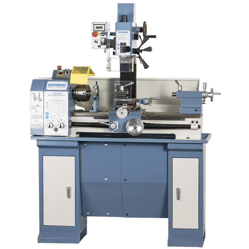 MÁQUINA MULTIFUNCIONAL (TORNO + FURADEIRA + FRESADORA) MR-2007