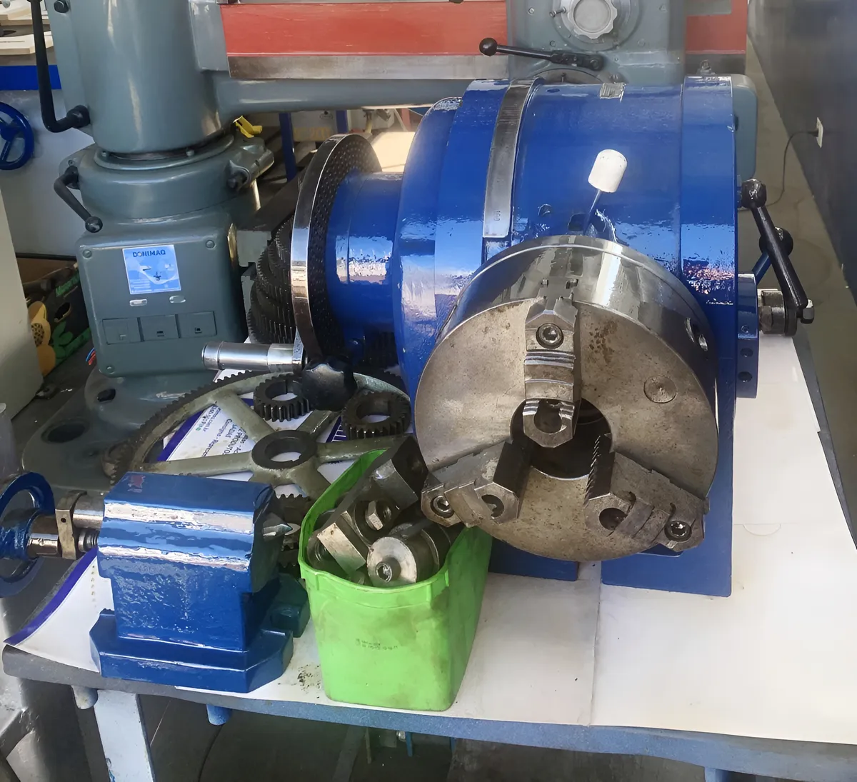 Cabeçote Divisor P/400mm Admissíveis C/ Contra Pontos Usado. (Usado) - Imagem 5