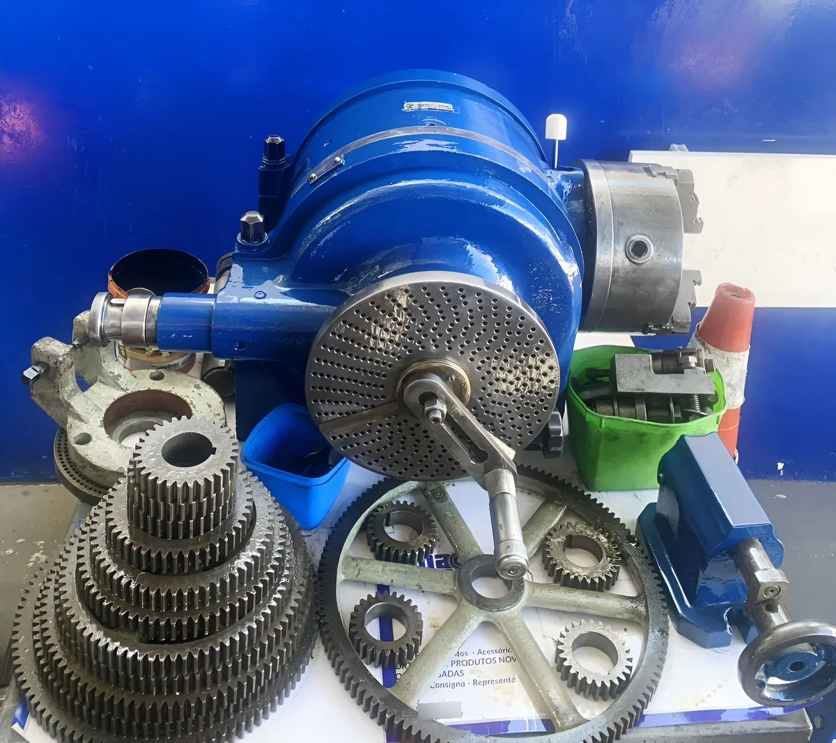 Cabeçote Divisor P/400mm Admissíveis C/ Contra Pontos Usado. (Usado) - Imagem 8