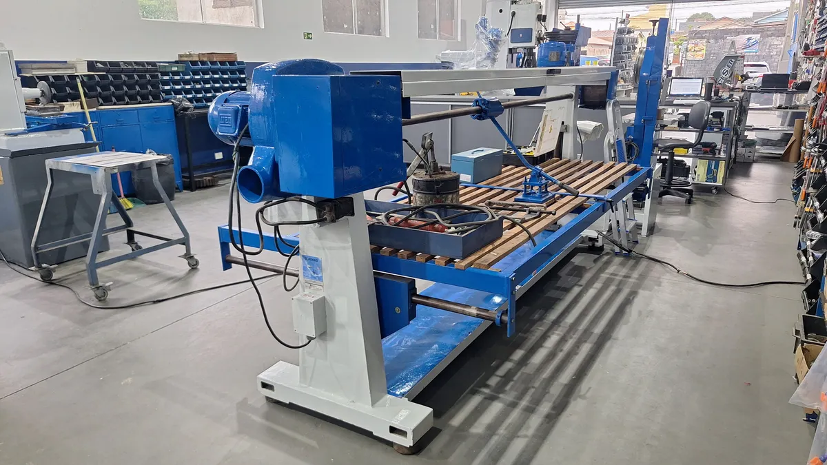 Lixadeira De Cinta Invicta Delta 7200x150 - 220v 60hz Usada Azul (Usado) - Imagem 3