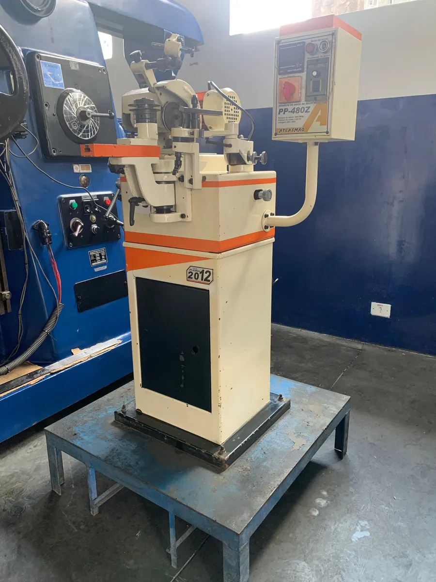 Afiadora De Serras De Disco Atlasmaq PP-480Z Usada Revisada. 220v Branco (Usado) - Imagem 2