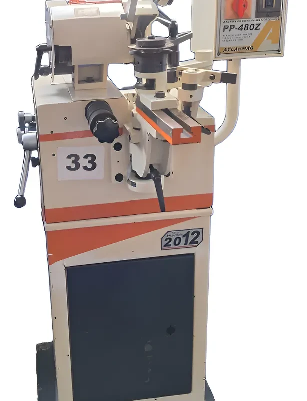 Afiadora De Serras De Disco Atlasmaq PP-480Z Usada Revisada. 220v Branco (Usado)