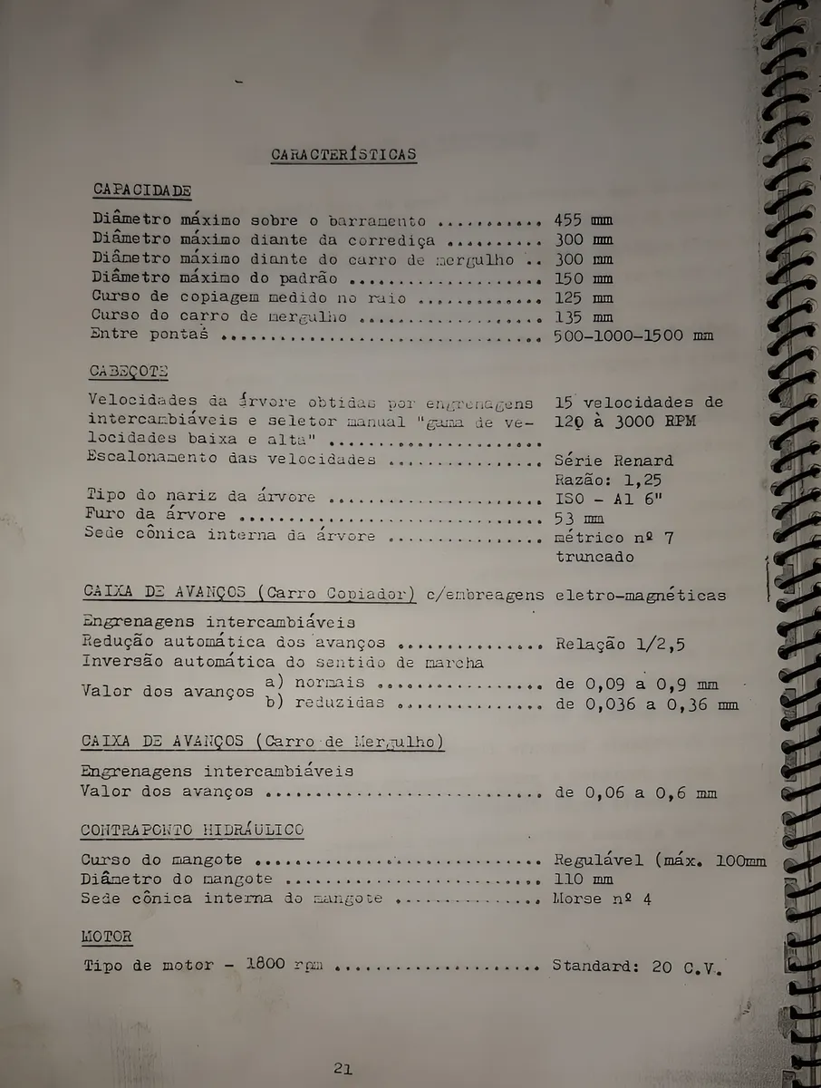 Torno Romi Copiador S Pilote Completo Usado No Estado 380v (Usado) - Imagem 9