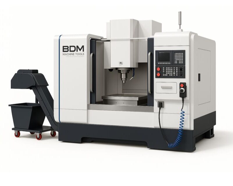 Centro de usinagem vertical - VMC-855 - BDM Machine Tools - Máquina nova, sob consulta - com comando CNC SIEMENS 828D e com 4º eixo HR-255