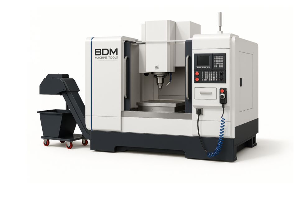 Centro de usinagem vertical - VMC-855 - BDM Machine Tools - Máquina nova, sob consulta - com comando CNC SIEMENS 828D e com 4º eixo HR-255