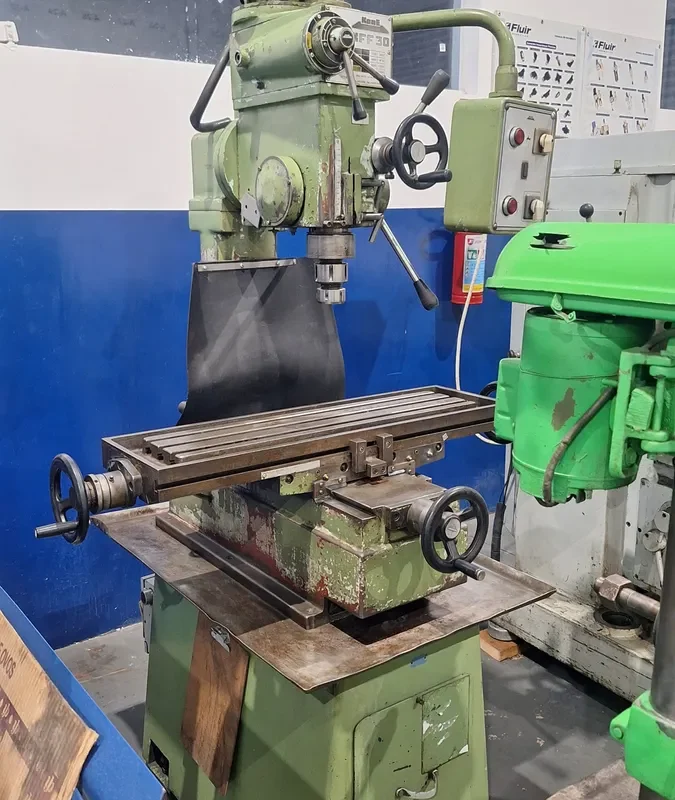 Furadeira Fresadora Kone Kff-30 Usada No Estado Que Está Verde-musgo 220v (Usado)